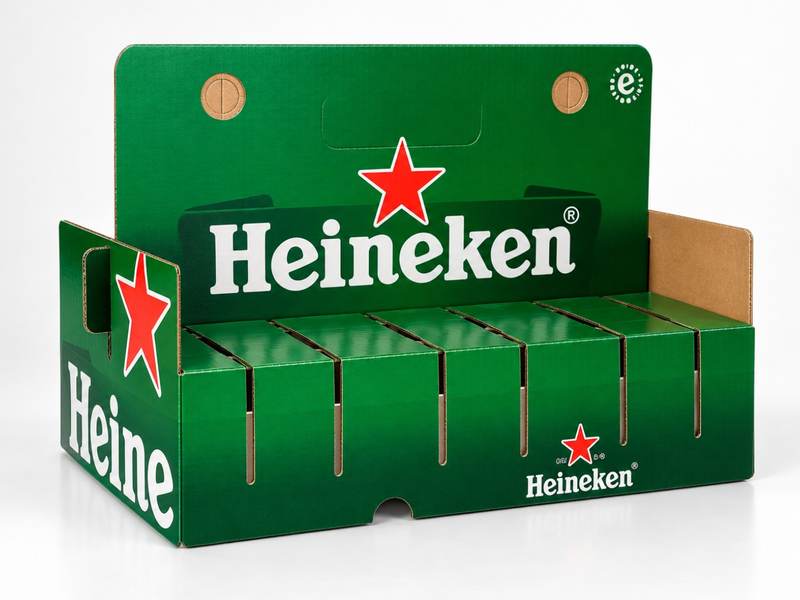Heineken bærebakke i pap til seks ølkrus