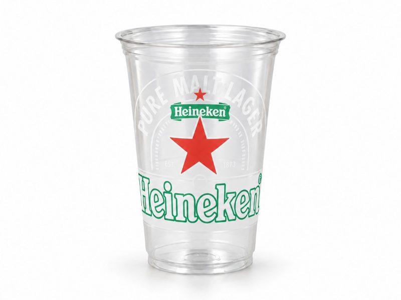 Heineken ølkrus i klar engangsplast, 40 cl