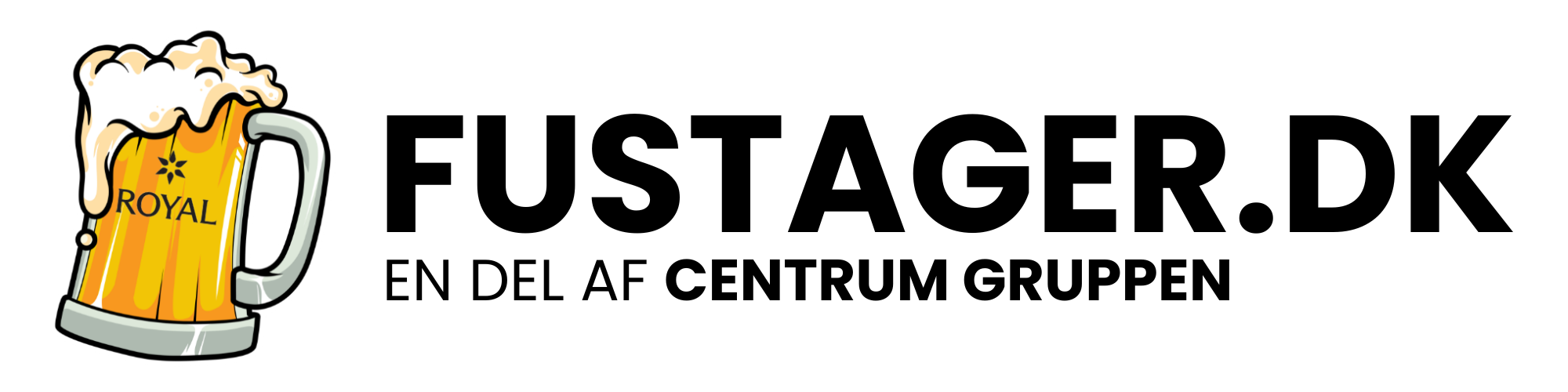 FUSTAGER.DK LOGO SORT